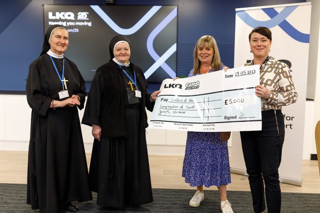 LKQ Euro Car Parts hands over latest Ukraine donation as nuns visit Tamworth HQ